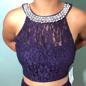 NWT Speechless Homecoming Dress Purple 2Piece Sz 7